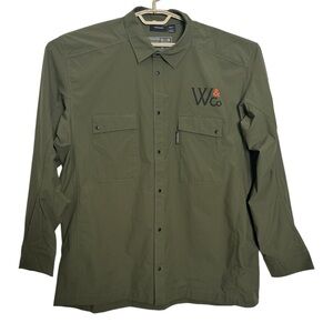 Truewerk Cloud Long Sleeve Olive Color Shirt Size 2XL